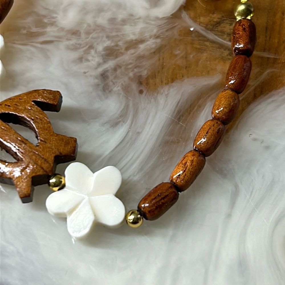 🖤Hawaii Koa wood Turtle bracelet - Picture 4 of 10